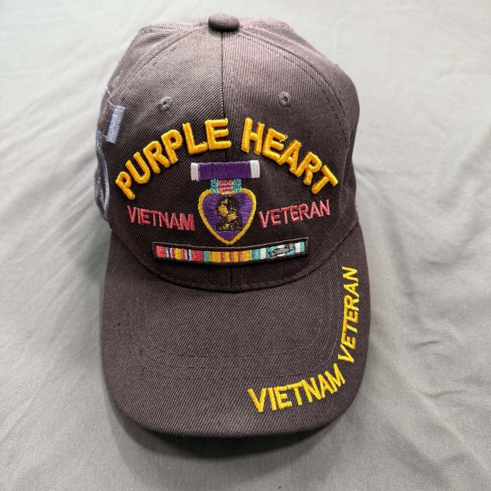 U.S. Warriors Purple Heart Vietnam Veteran  Baseball Hat Cap
